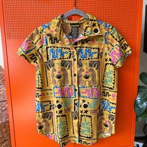 Nooworks Joyce Button Down Shirt in Desert Disaster print